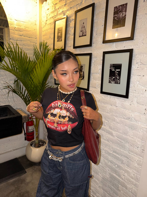 LIPS BAD GIRL baby tee