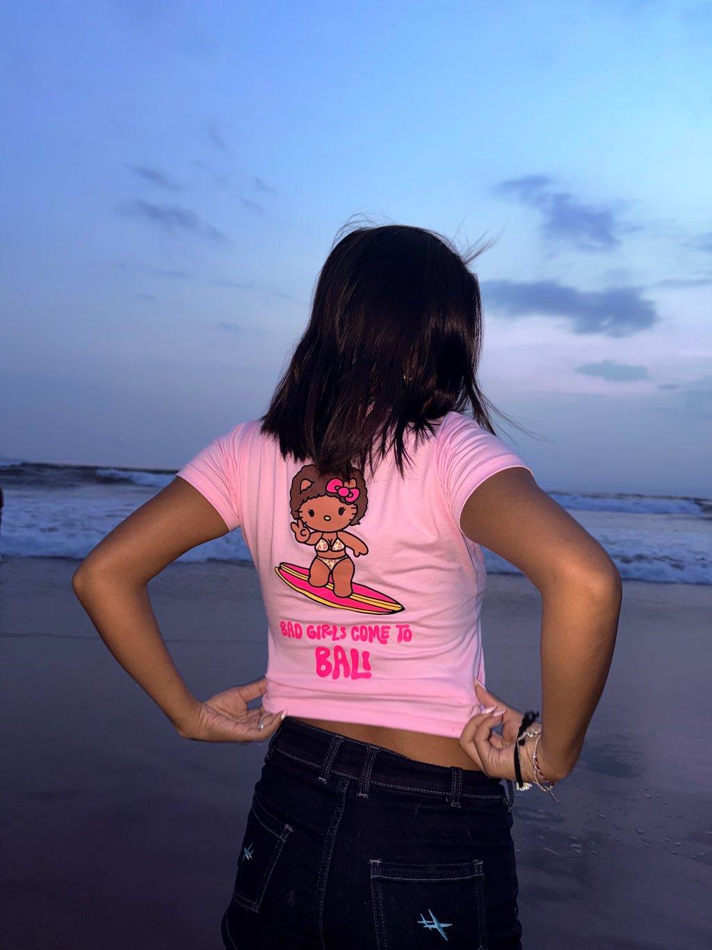 SURF KITTY baby tee