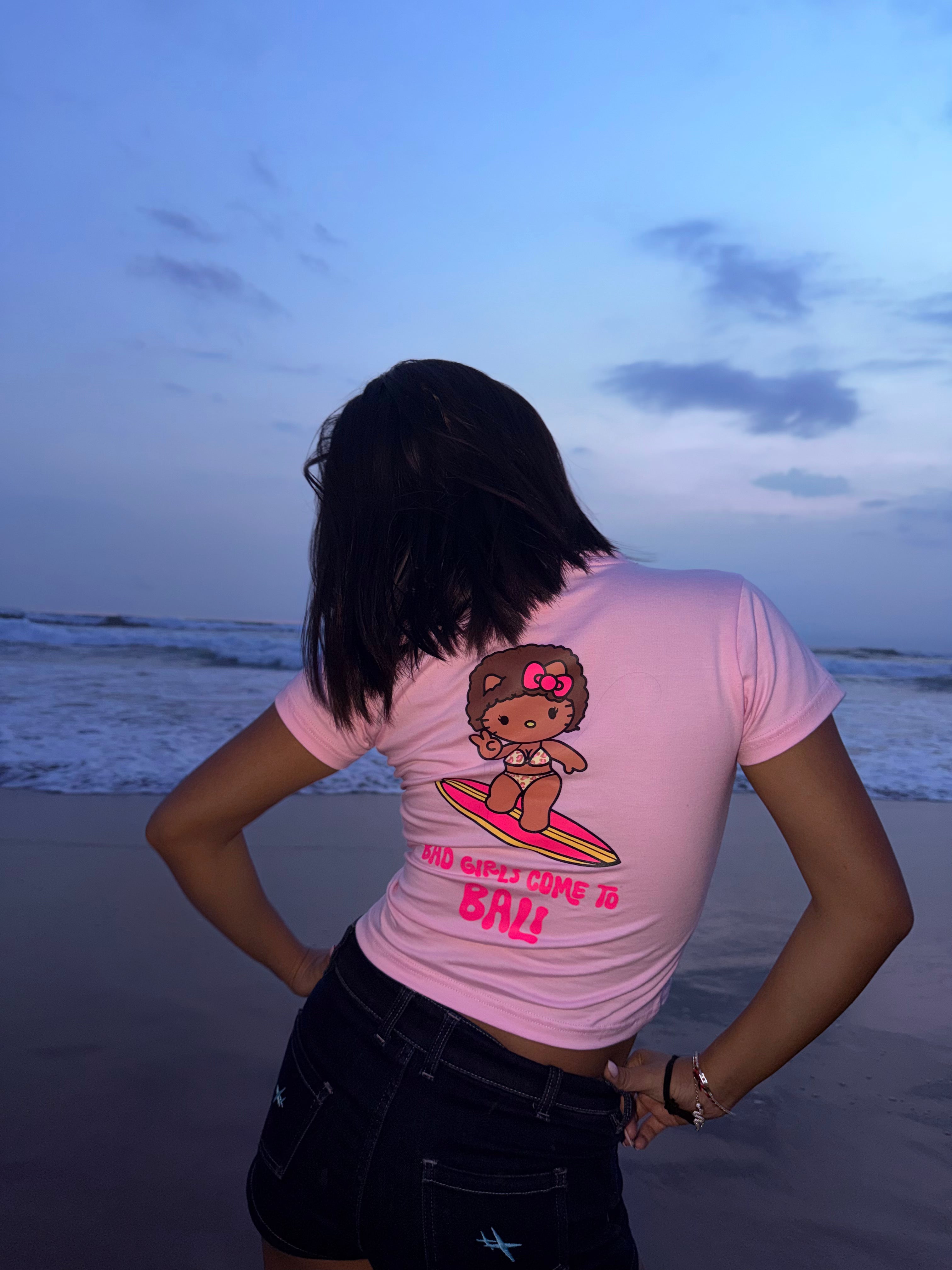 SURF KITTY baby tee