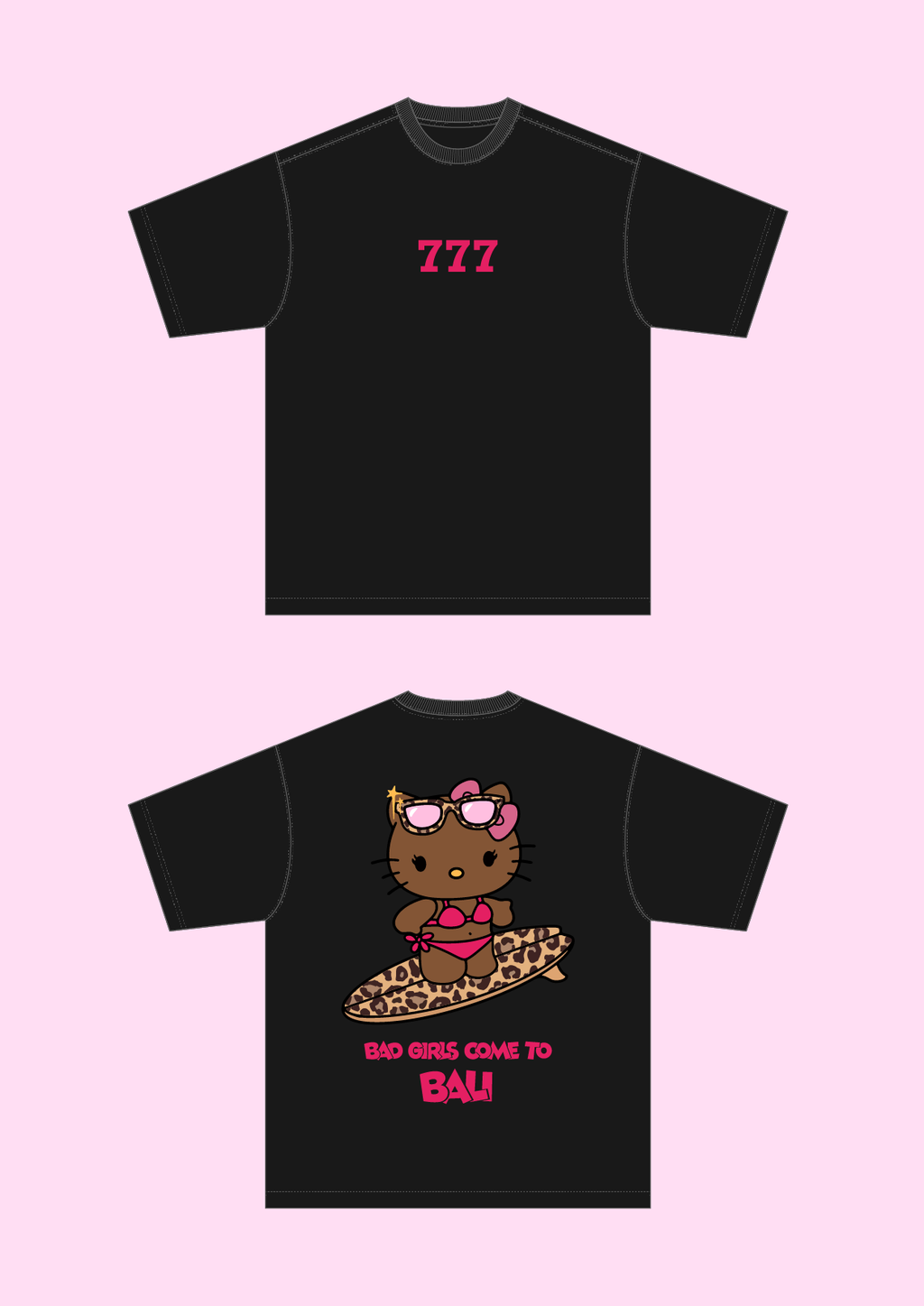 SURF KITTY boxy t-shirt